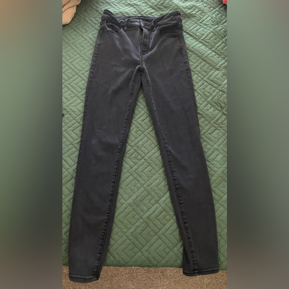 American Eagle Outfitters Women's Black Skinny Jeans Size 8